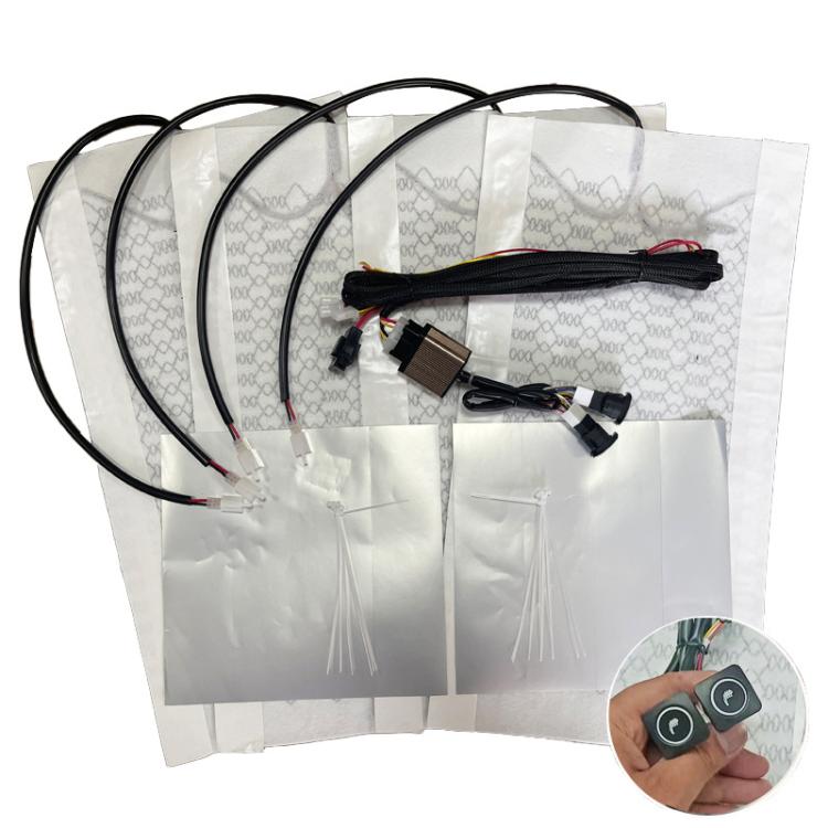 12V Universal Winter Car Seat Heating Pad, Set 2: 2-gear + Single Seat (2 Heating Pads), Set 2: 2-gear + 2 Seats (4 Heating Pads), Set 3: 3-gear + 2 Seats (4 Heating Pads), Set 5: 3-gear + Single Seat (2 Heating Pads)