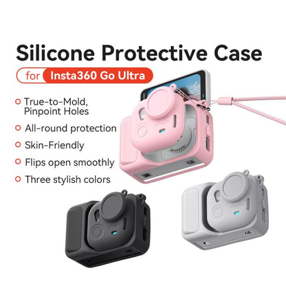 For Insta360 Go Ultra aMagisn Silicone Protective Case Kit All-round Protection Shell