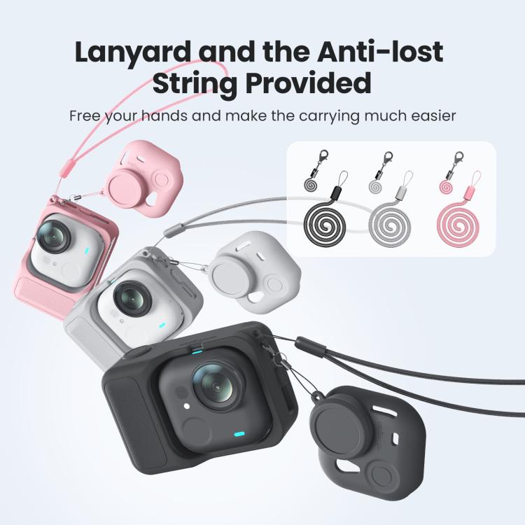 For Insta360 Go Ultra aMagisn Silicone Protective Case Kit All-round Protection Shell