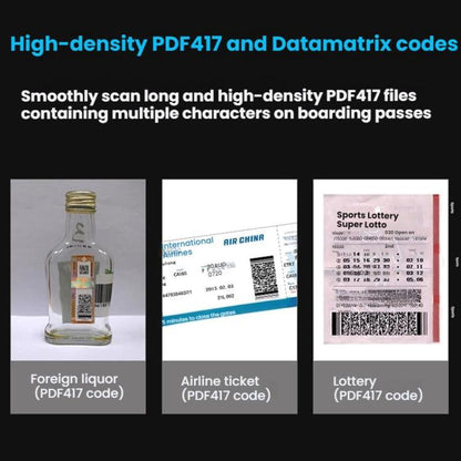 Long-range Wireless QR Code Barcode Scanner With Base, Single 2.4G, 2.4G + Bluetooth
