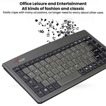 Little Kangaroo DS-3000 88 Key Wired Keyboard With Magnetic Ring Laptop Industrial Office Keyboard, PS2, USB