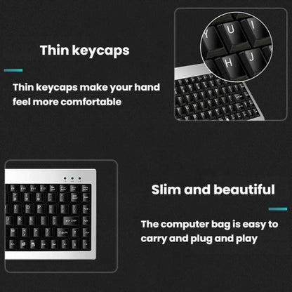 Little Kangaroo DS-9821 DS-911 Laptop Industrial Wired Keyboard And Mouse Set, USB, PS2