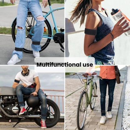 1pair Reflective Pants Cinch Strap For Cycling Sports Pants Garter Leg Band