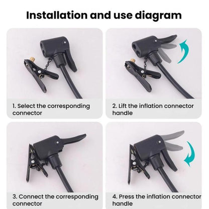5pcs Schrader To Presta Valve Adapter Clip Portable Presta Valve Inflation Adapter