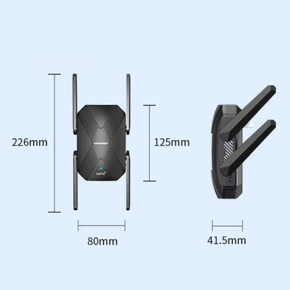 COMFAST CF-XR181 WiFi 6 Dual-Band 1500Mbps Wireless Signal Booster Gigabit Wireless Repeater, CF-XR181