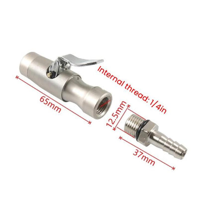 Car Air Pressure Gauge Self-Locking German-Style Air Pump Nozzle, Matte A10499-01, Black A10499-02, Matte + Male Inflator Connector A10506, Black + Male Inflator Connector A10507