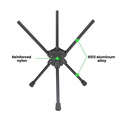 COOL CAMP C-Y008 Outdoor Camping Swivel Folding Chair Aluminum Alloy Triangular Stool For Hiking Fishing Barbecuing