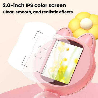 HM020B 4X HD Handheld Children Electronic Magnifier With Screen 2MP Digital Microscope