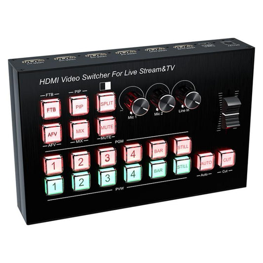4 In 2 Out HDMI Guide Switchboard Type-C Capture Port OSD Display Game Switcher, EU Plug, UK Plug, US Plug