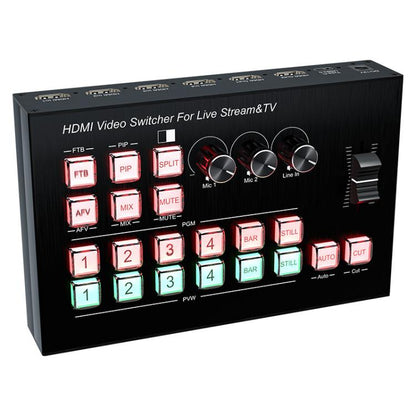 4 In 2 Out HDMI Guide Switchboard Type-C Capture Port OSD Display Game Switcher, EU Plug, UK Plug, US Plug