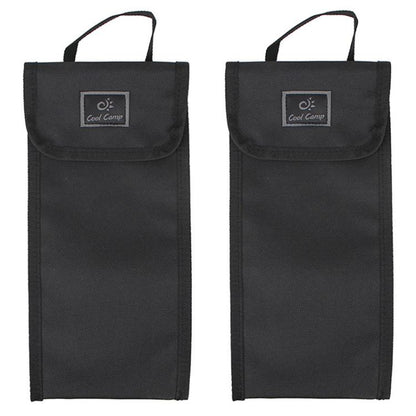 COOL CAMP F-3014 2pcs Outdoor Camping Tent Peg Storage Bag Rectangular Handheld Tool Bag