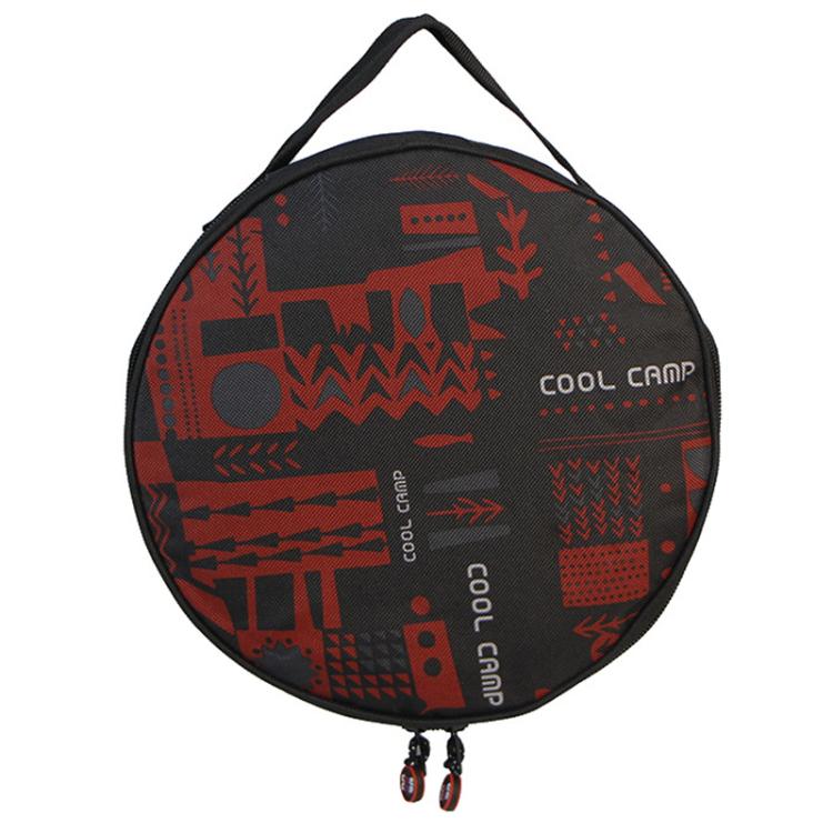 COOL CAMP CF-G669 Portable Bowl Dish Storage Bag Picnic Tableware Bag For Outdoor Camping, Circle