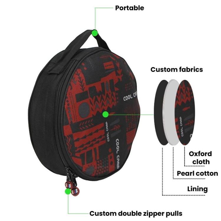 COOL CAMP CF-G669 Portable Bowl Dish Storage Bag Picnic Tableware Bag For Outdoor Camping, Circle