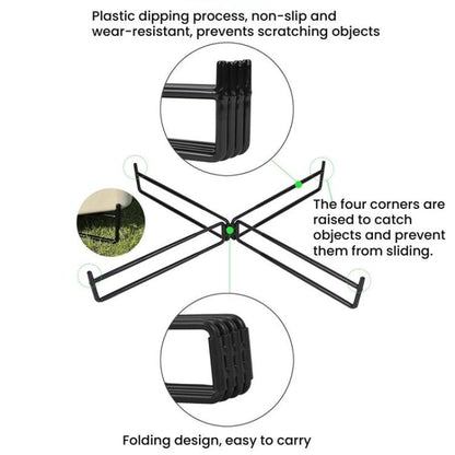 COOL CAMP CF-7001 Outdoor Camping Folding Storage Rack Camping Water Bucket Base Support Mat