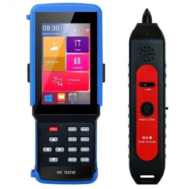 IPC9310Plus-N 4.5 Inch Engineering Tester Network Analog Coaxial Video Surveillance Tester, US Plug, EU Plug, UK Plug, AU Plug