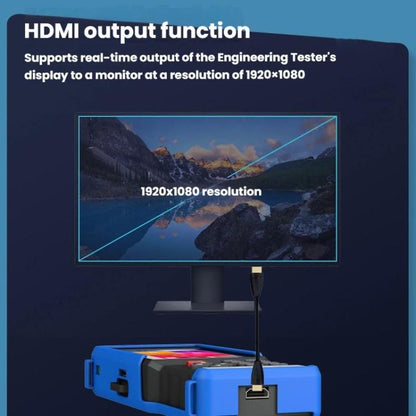 IPC9310Plus-N 4.5 Inch Engineering Tester Network Analog Coaxial Video Surveillance Tester, US Plug, EU Plug, UK Plug, AU Plug