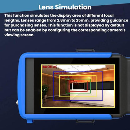 IPC9310Plus-N 4.5 Inch Engineering Tester Network Analog Coaxial Video Surveillance Tester, US Plug, EU Plug, UK Plug, AU Plug
