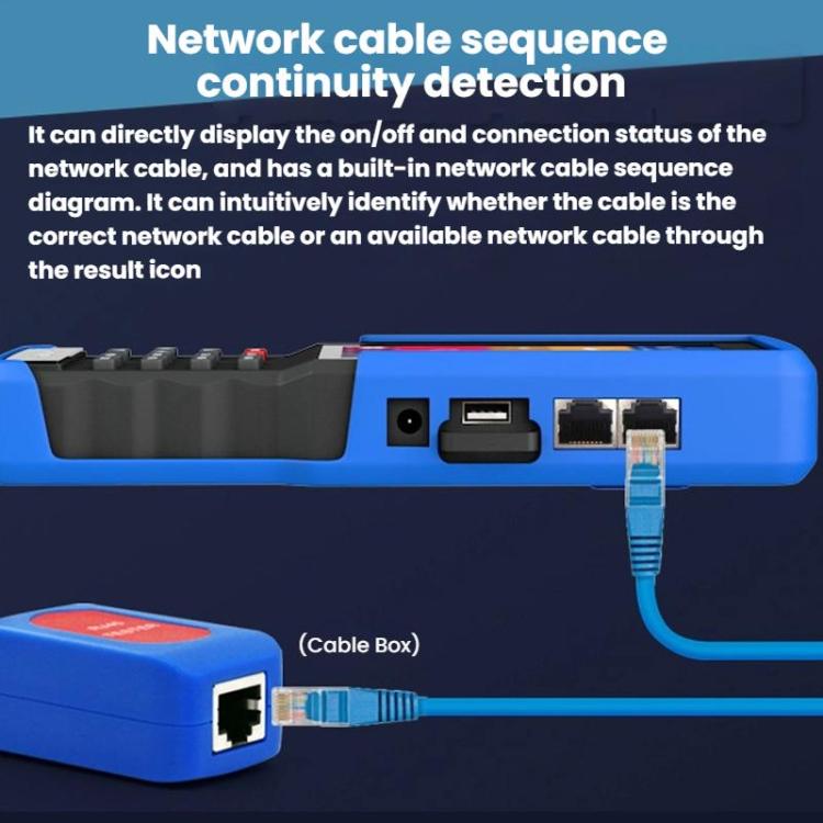 IPC9310Plus-N 4.5 Inch Engineering Tester Network Analog Coaxial Video Surveillance Tester, US Plug, EU Plug, UK Plug, AU Plug