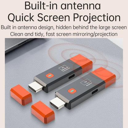 HDMI Wireless Transmitter 50M Signal Extension 1080P WIFI Computer Wireless Casting Same Screen, Transmitter + Receiver, 50M