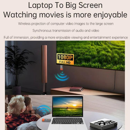 HDMI Wireless Transmitter 50M Signal Extension 1080P WIFI Computer Wireless Casting Same Screen, Transmitter + Receiver, 50M