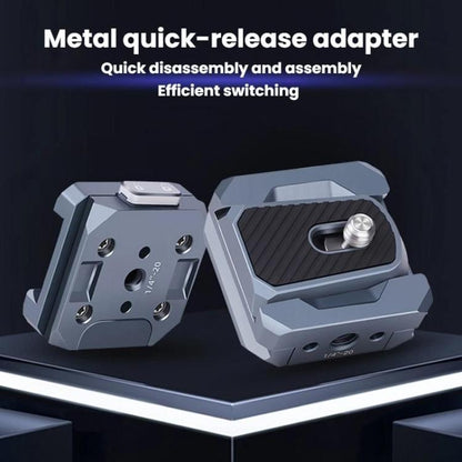 Aluminum Alloy Quick Release Adapter Universal Gimbal Clamp Accessories For Phones DSLRs, COBONE CQ-2