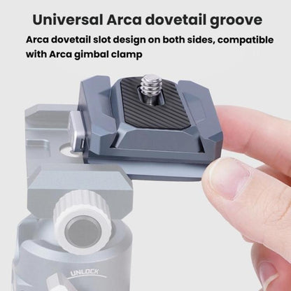Aluminum Alloy Quick Release Adapter Universal Gimbal Clamp Accessories For Phones DSLRs, COBONE CQ-2