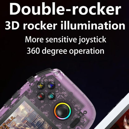 RK35H Handheld Open Source Game Console Support 3D Online Double Play Portable Retro Game Machine, No Memory Card, 64G, 128G