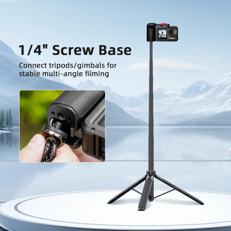 For DJI Action 5 Pro/4/3 Flymile Street Shooting Handle Grip Expansion Cage Kit, Street Grip Cage Kit