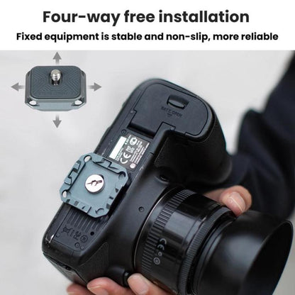 COBONE XQC-1 Camera Shoulder Strap Quick-Mount Clip Base Universal DSLR Tripod Head Adapter Base