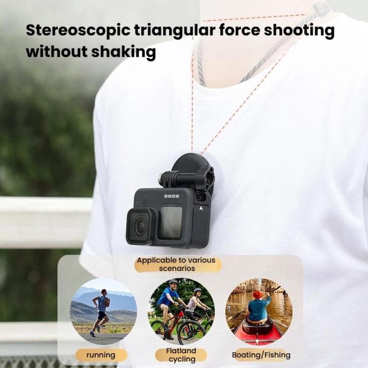 Universal Action Camera Magnetic Lanyard Camera Neck-Mount Bracket, BH-14, BH-14 With 1/4 inch Adapter