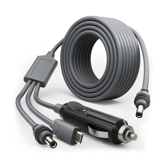 3 In 1 TYPE-C To DC Cigarette Lighter Car Charger For Starlink 4th GEN Mini, 3m, 5m