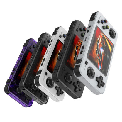 R36H 3.5 inch IPS Screen Open Source Handheld Game Console Portable Retro Pocket Console, 64G Transparent Purple, 64G Transparent Black, 64G White, 128G Transparent Purple, 128G Transparent Black, 128G White