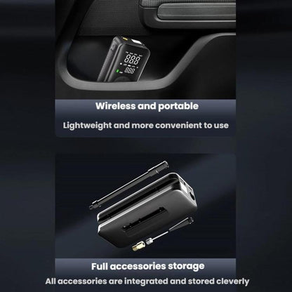 Portable Smart Lighting Wireless Digital Display Car Air Pump