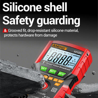 ANENG M109 Digital Multimeter With Voice Guide 4000 Counts, NCV Detection, Capacitance/Resistance/Voltage/Current Tester