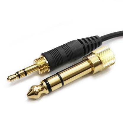 2.5mm To 3.5+6.35mm Plug Spring Headphone Cable for Sennheiser HD6 / HD8 / HD7 / HD598, ZS0229