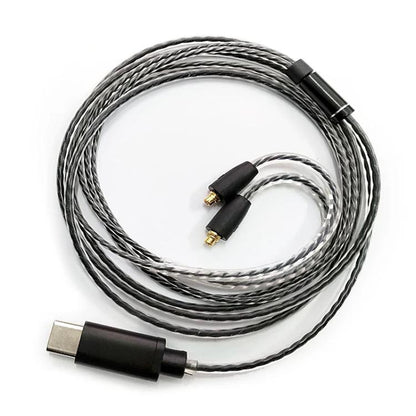 1.2m Type-C To MMCX Interface Headphone Plug Cable For Shure SE215 / SE315 / SE425 / SE535 / SE846, Inline Control, Standard