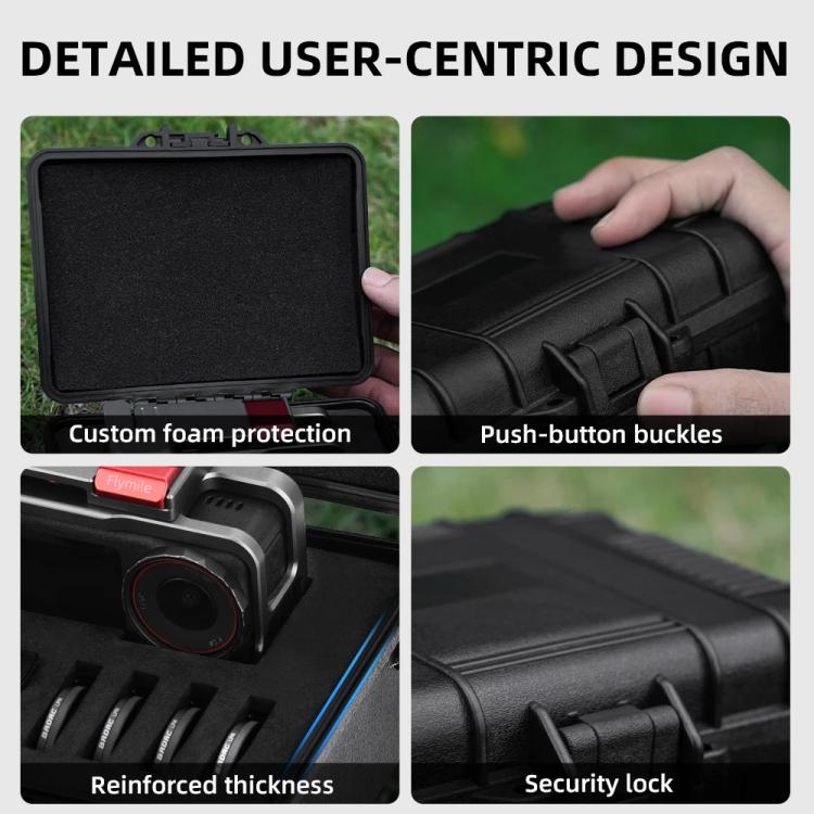 Flymile Carrying Case for DJI Action 5 Pro/4/3 Street Photography Kit Storage Organizer, Safety Box