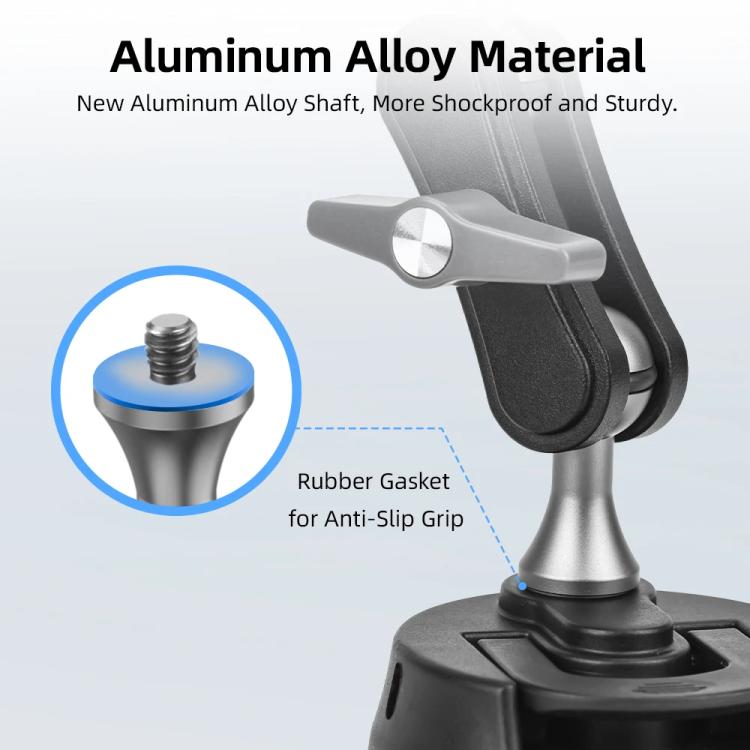 Flymile Universal Car Suction Cup Mount for Action Cameras 360-degree Rotatable, Washable and Reusable Dashboard Windshield Holder, Only  Mount, With Extension Rod