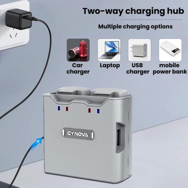 For DJI Mini 2 / 2 SE / 4K CYNOVA C-MN-201 Portable Dual-Way Charging Manager With USB-C Ports