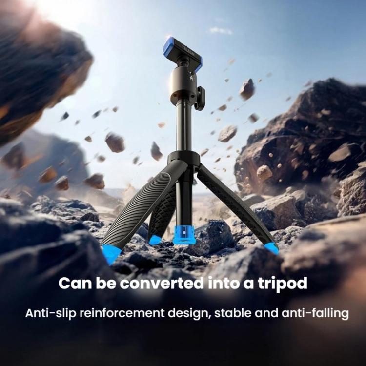 For GoPro HERO13 Black TELESIN S1-MNP-14-TGP 17-40cm Retractable Quick-Release Mini Selfie Stick Handheld Desktop Tripod
