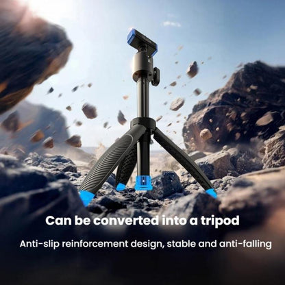 For GoPro HERO13 Black TELESIN S1-MNP-14-TGP 17-40cm Retractable Quick-Release Mini Selfie Stick Handheld Desktop Tripod