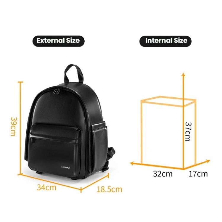 Cwatcun D125 Medium Shoulder Camera Bag Waterproof Casual Photography Backpack, Medium
