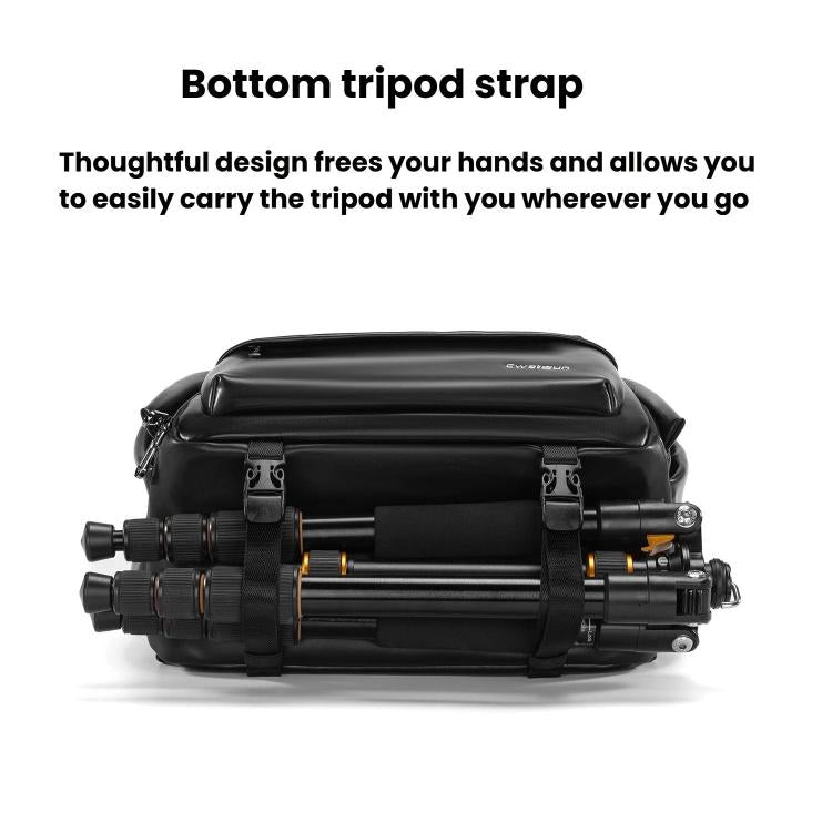 Cwatcun D125 Medium Shoulder Camera Bag Waterproof Casual Photography Backpack, Medium