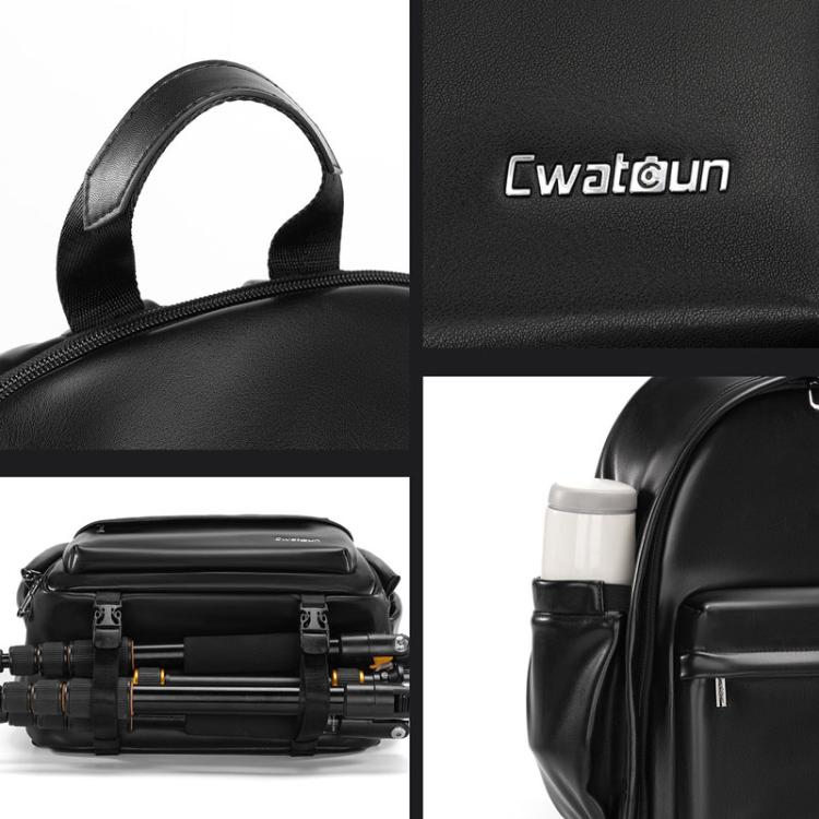 Cwatcun D125 Medium Shoulder Camera Bag Waterproof Casual Photography Backpack, Medium