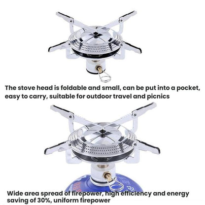 AOTU AT6313 Outdoor Camping Round Burner Integrated Gas Stove With High Power Burner, AT6313