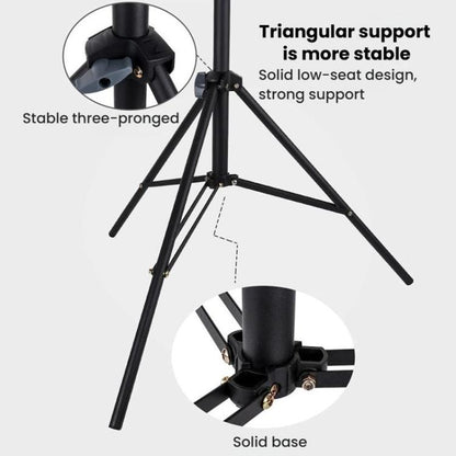 Multi-Functional Selfie Floor Photography Light Stand Live Streaming Fill Light Stand, 1.7m, 2.1m