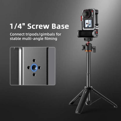 Flymile Street Shooting Handle Kit for DJI Osmo Action 5 Pro/4/3 Action Camera Aluminum Expansion Cage, AC5015 Cage