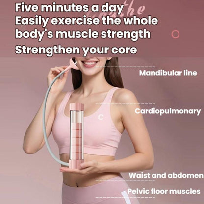 Portable Abdominal Breathing Exercise Dumbbell Vital Capacity Core Trainer