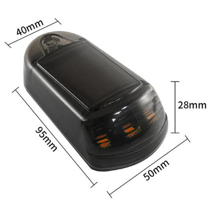 Solar-Powered Roof Warning Light LED Roof Strobe Light For Trucks Pickups, Transparent Yellow Light, Transparent White Light, Transparent 7 Colors, Transparent Black Yellow Light, Transparent Black White Light, Transparent Black 7 Colors