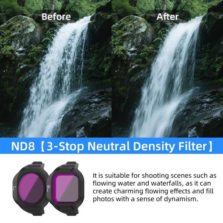 For DJI Mini 5 Pro Drone Magnetic Lens Filters, UV, CPL, ND8, ND16, ND32, ND64, ND256, ND8/PL, ND16/PL, ND32/PL, ND64//PL, ND256/PL, CPL+ND8+ND16, CPL+ND16+ND32, UV+CPL+ND8, UV+CPL+ND16, CPL+ND8/PL+ND16/PL, ND8+ND16+ND32+ND64...